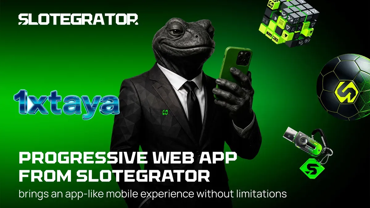 Isang mobile device na nagpapakita ng casino interface gamit ang PWA technology.